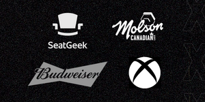 Seat Geek, Molson Canadian, Budweiser, Xbox Logos tile