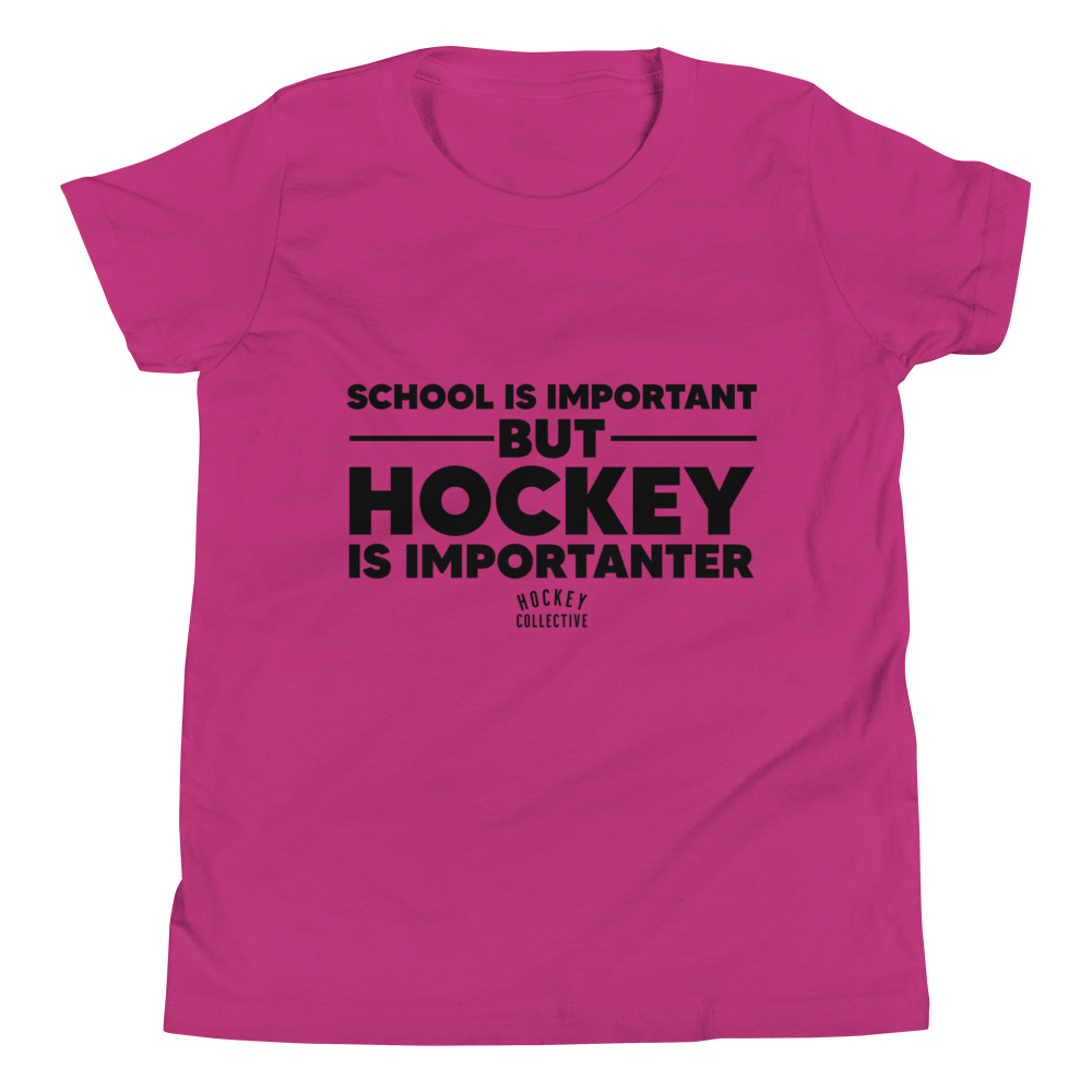 レディースファッション School Is Important, But Hockey Is Importanter - Hockey Tee T-Shirt Amazon.com: School Is Important But Hockey Is Importanter